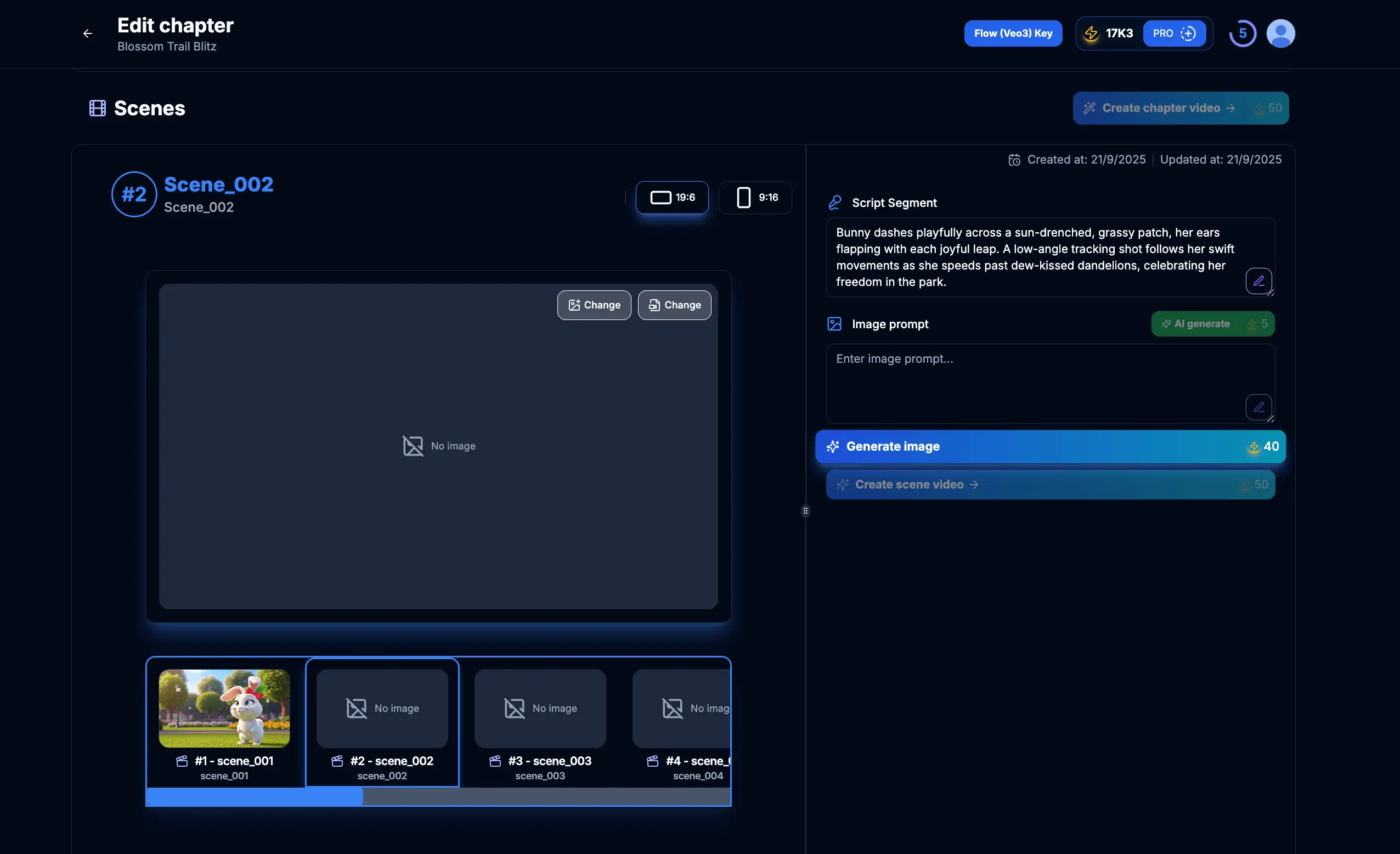 Step 2.2: Select Scene to Generate Image