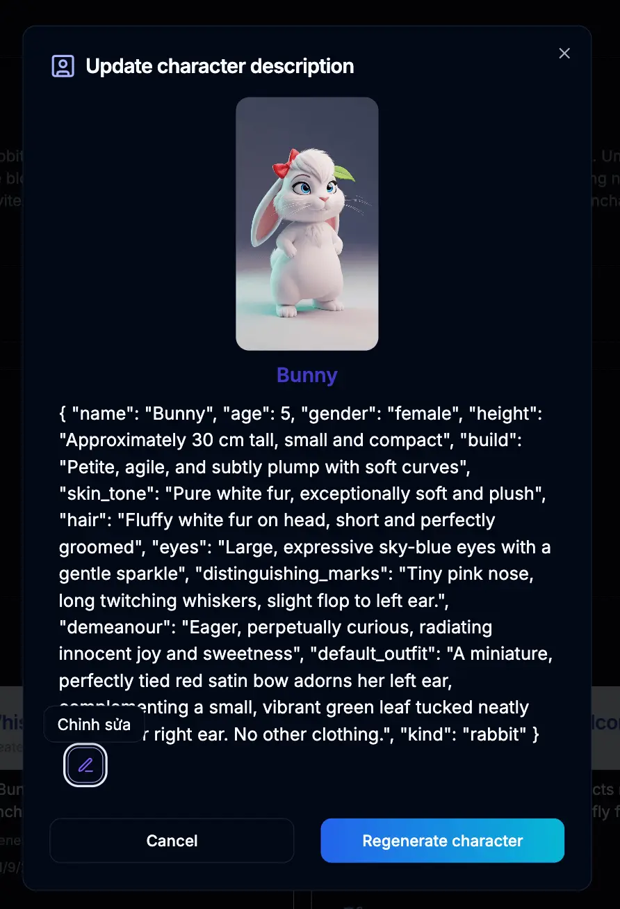 Step 3.1: View Character Details