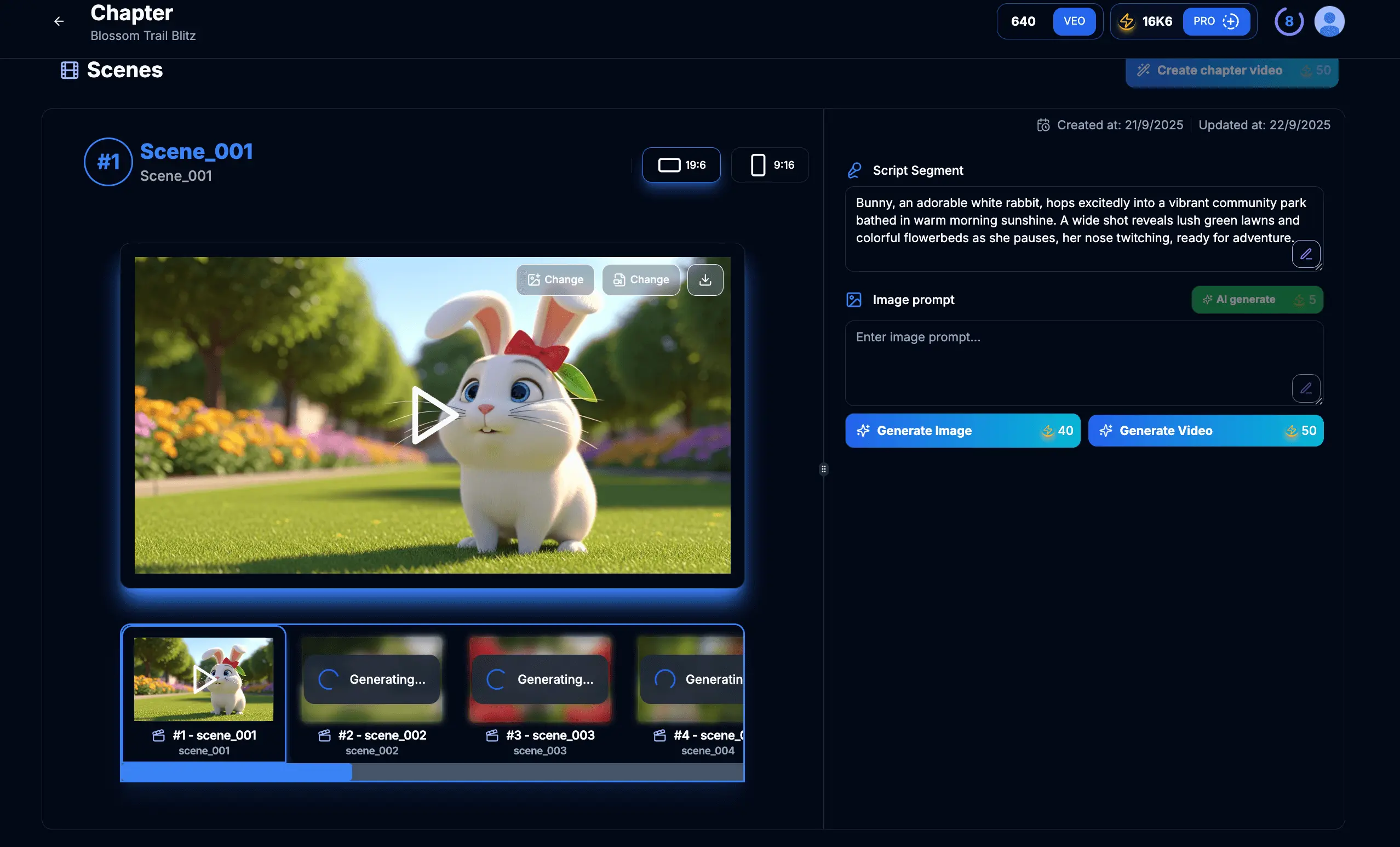 Step 5.1: Generate Multiple Scenes