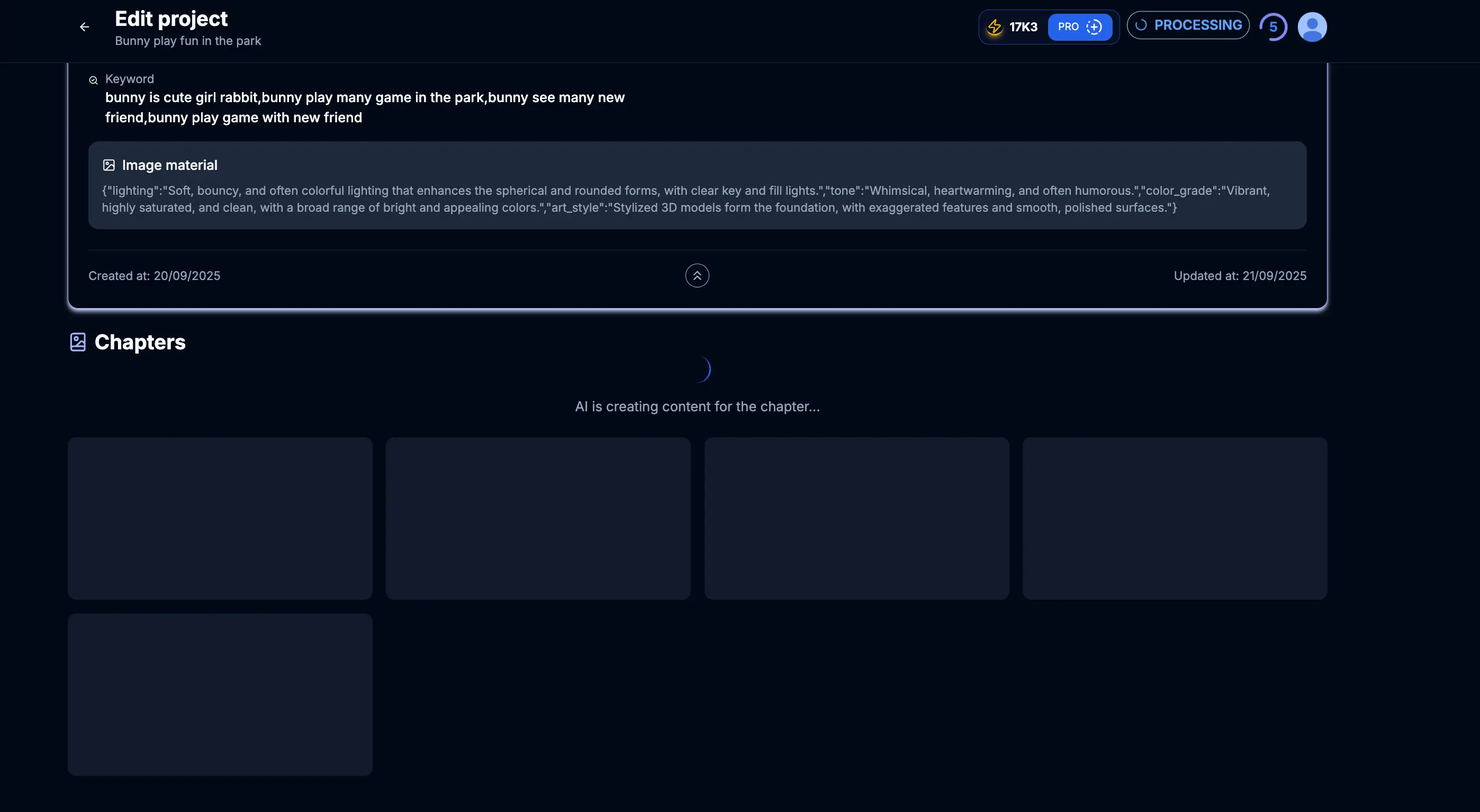 Step 3.1: Generating Chapters with AI