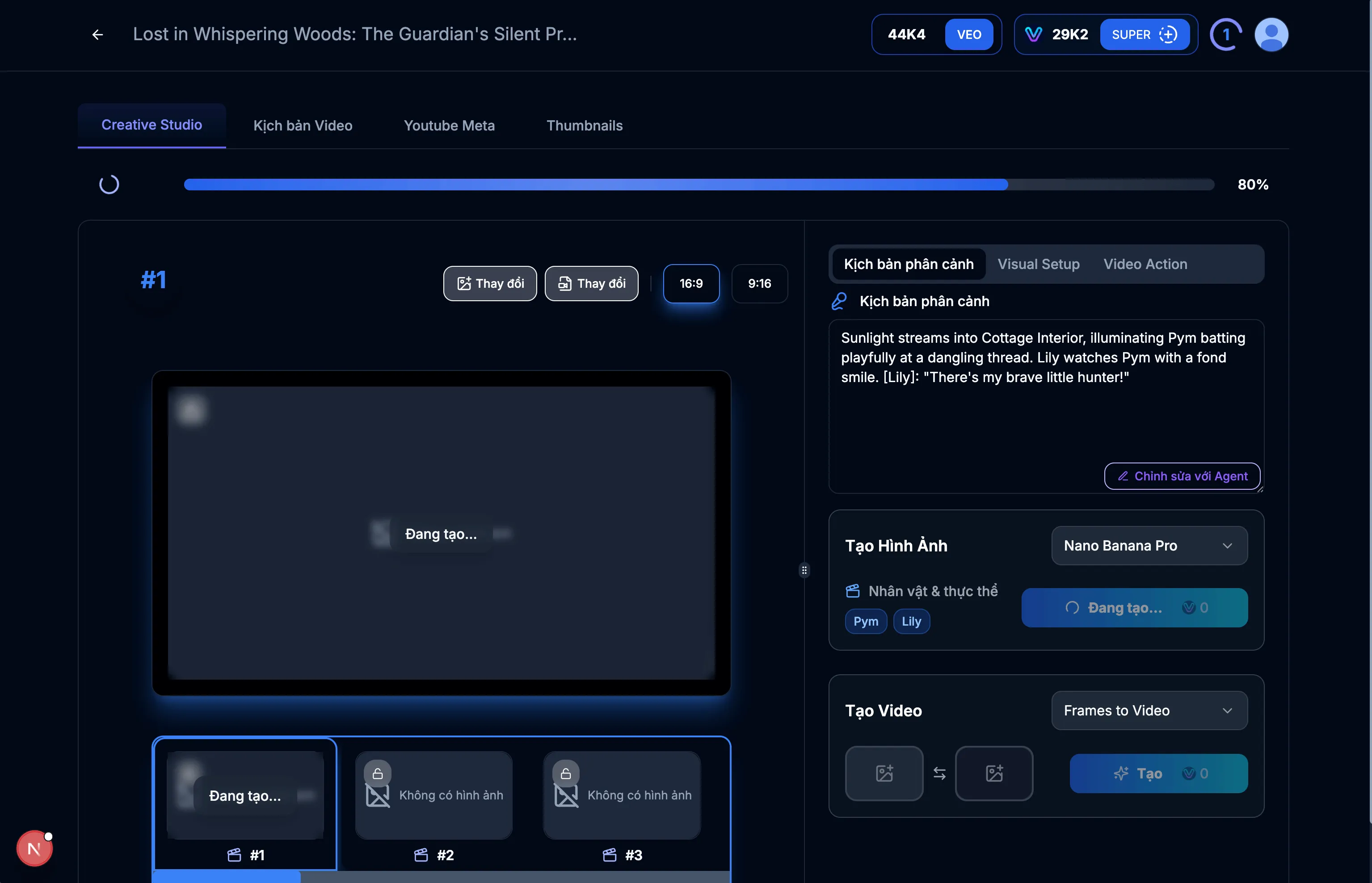 Bước 5.1: Creative Studio