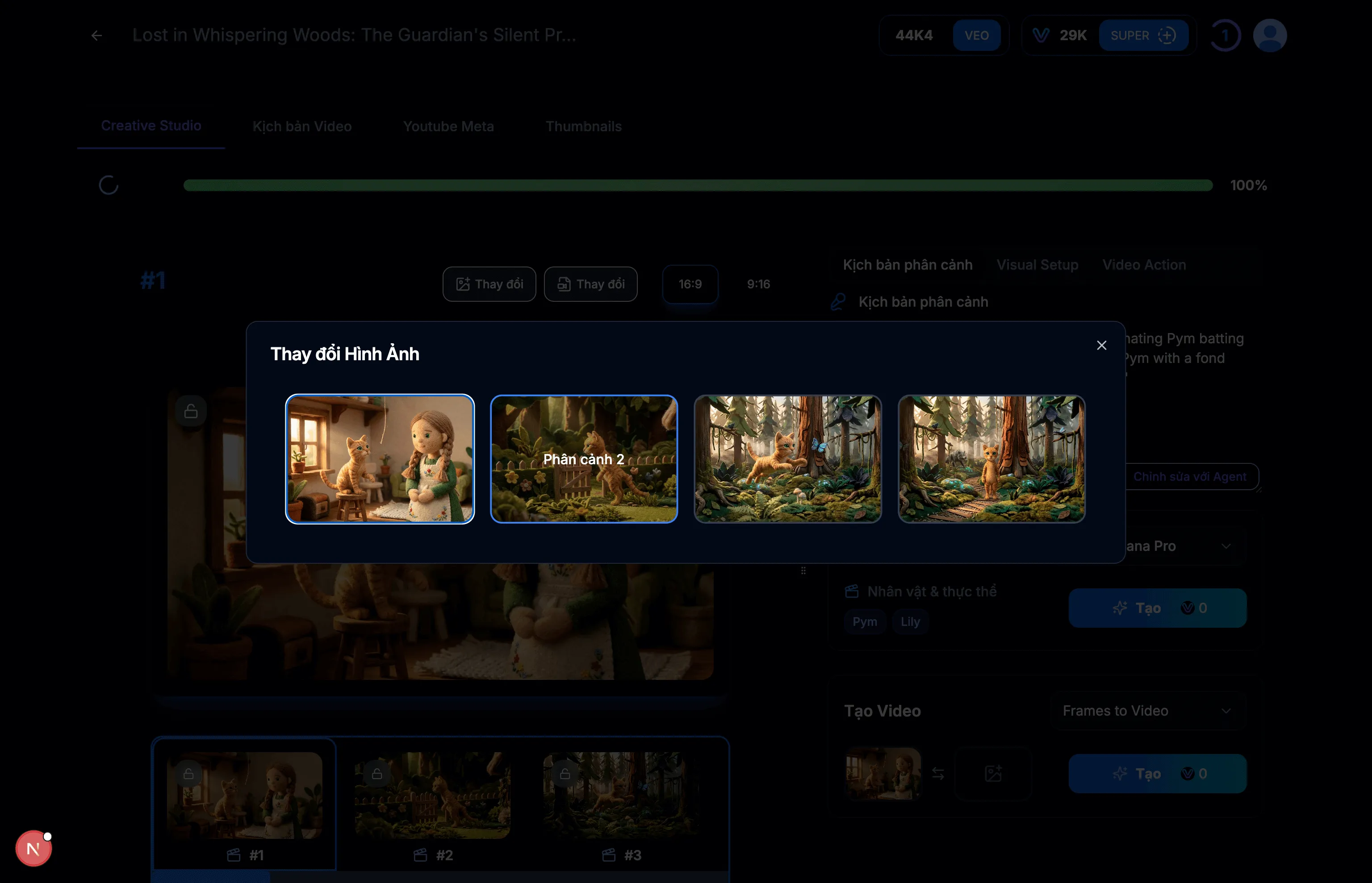 Bước 6.1: Create Video