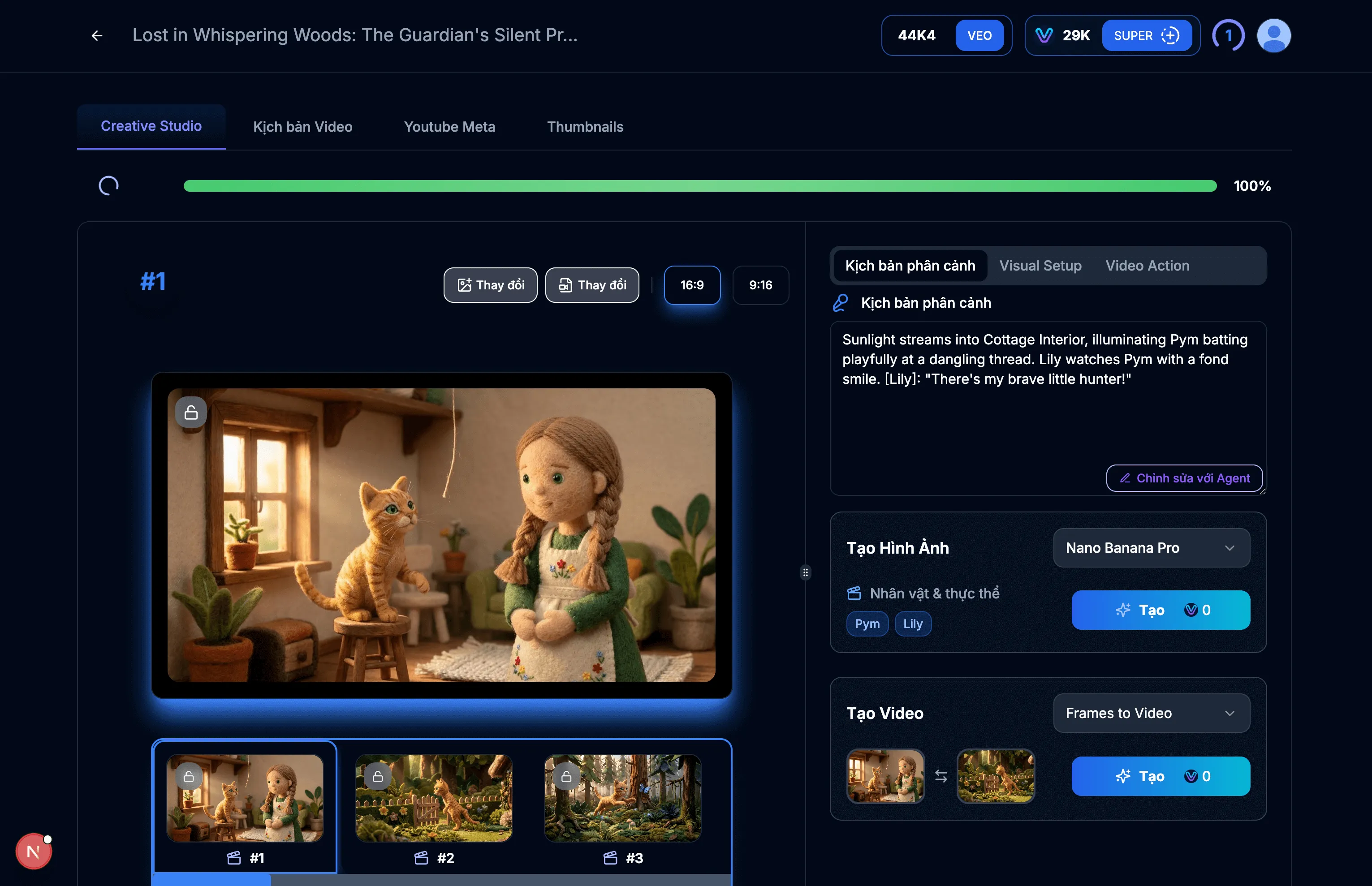 Bước 6.2: Create Video