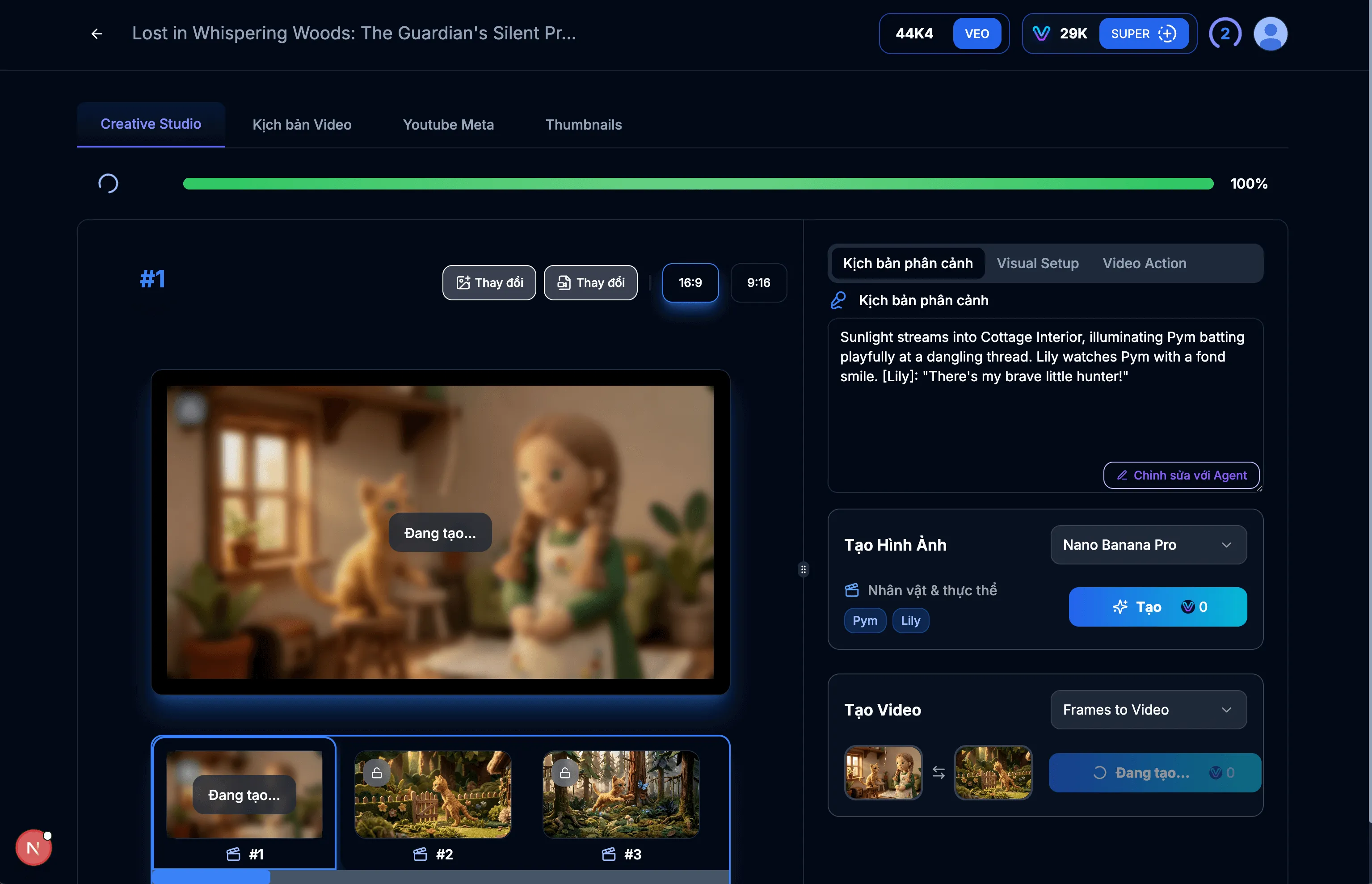Bước 6.3: Create Video
