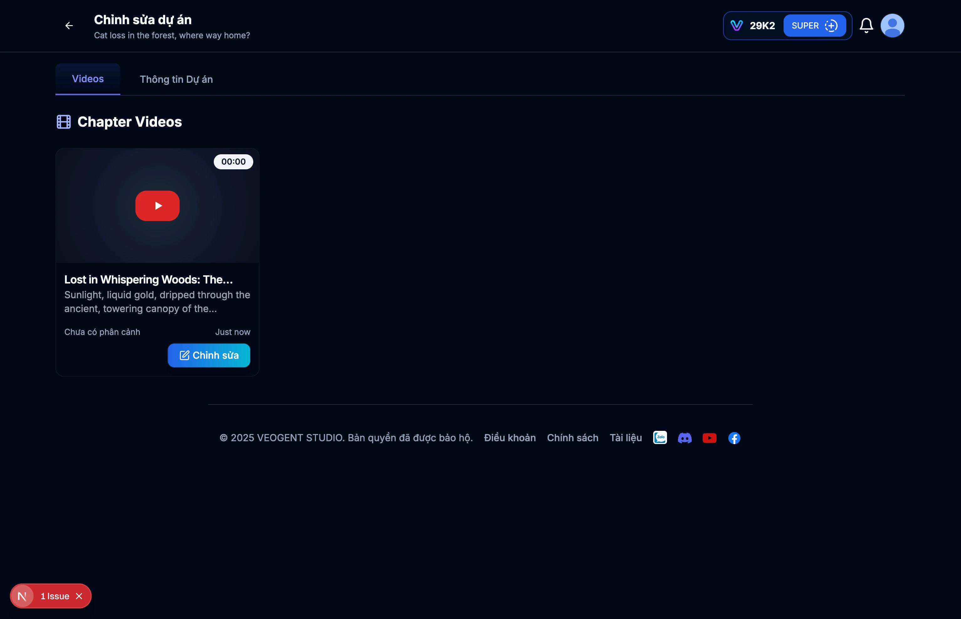Bước 2.3: Create a New Project