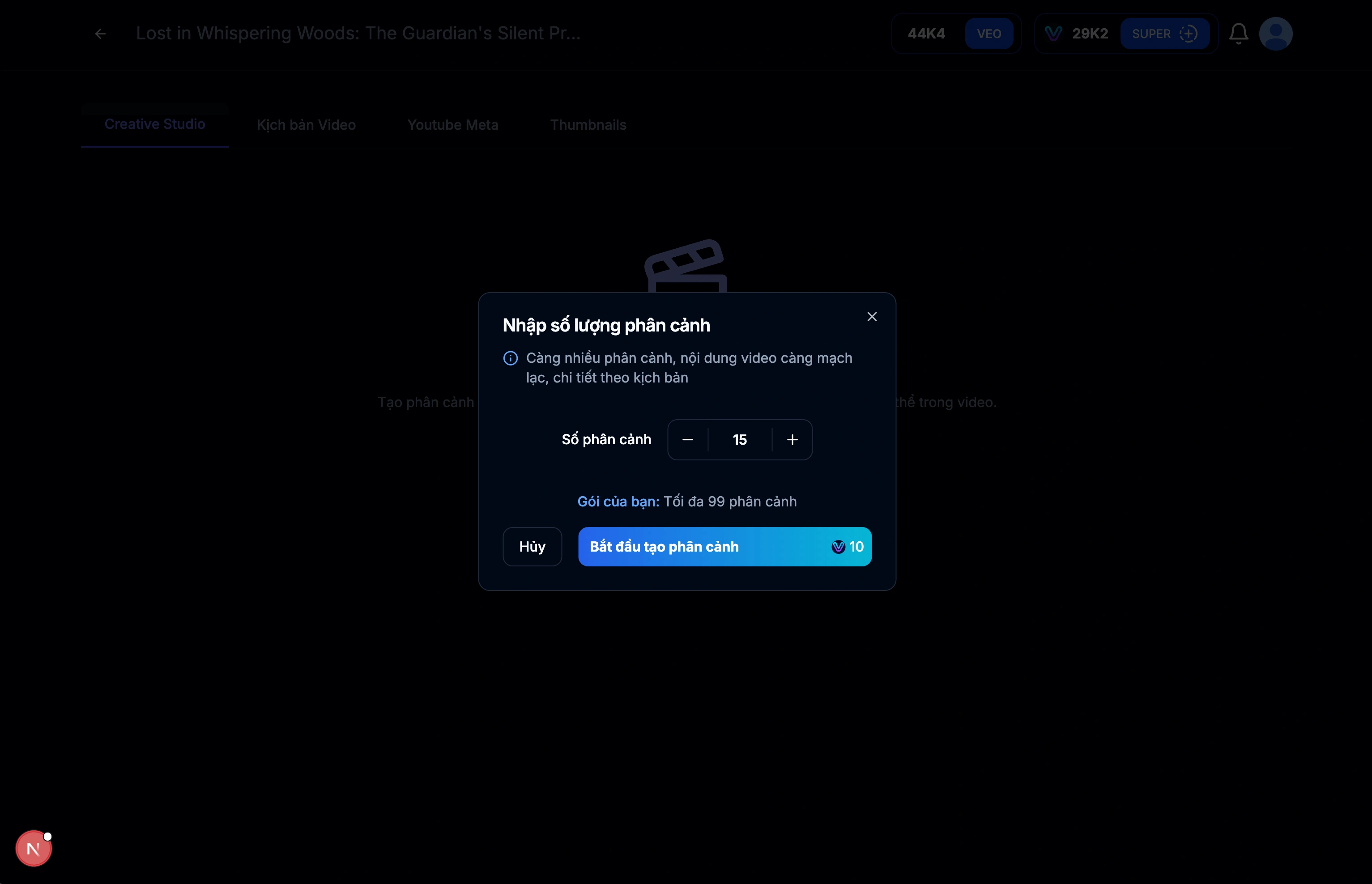 Bước 3.2: Create Video Script