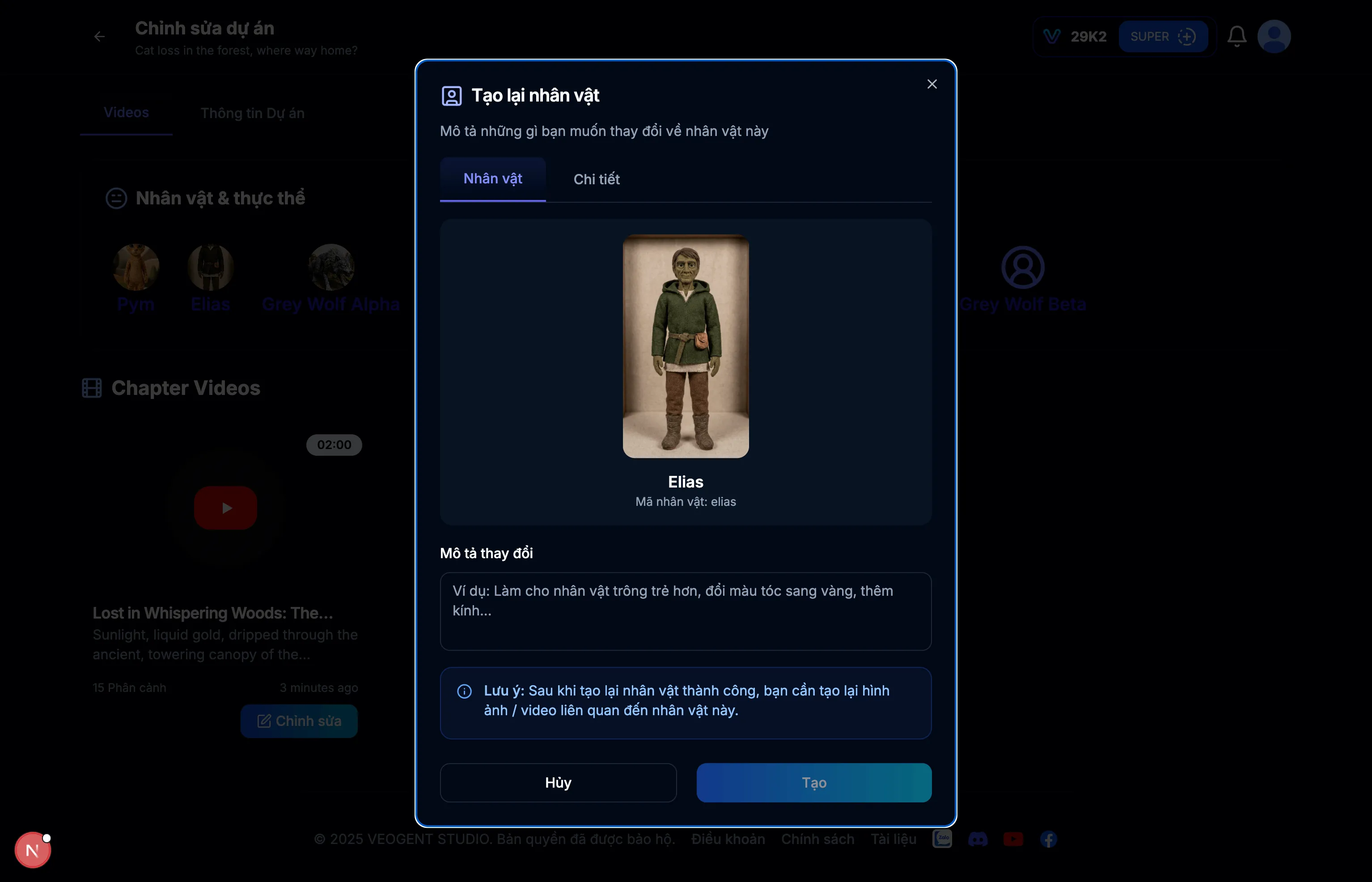 Bước 4.2: Character Management